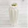 Настольная ваза Геометрия 26 см, белая